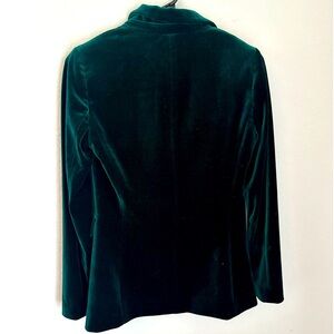 Gorgeous emerald green velvet jacket xs s